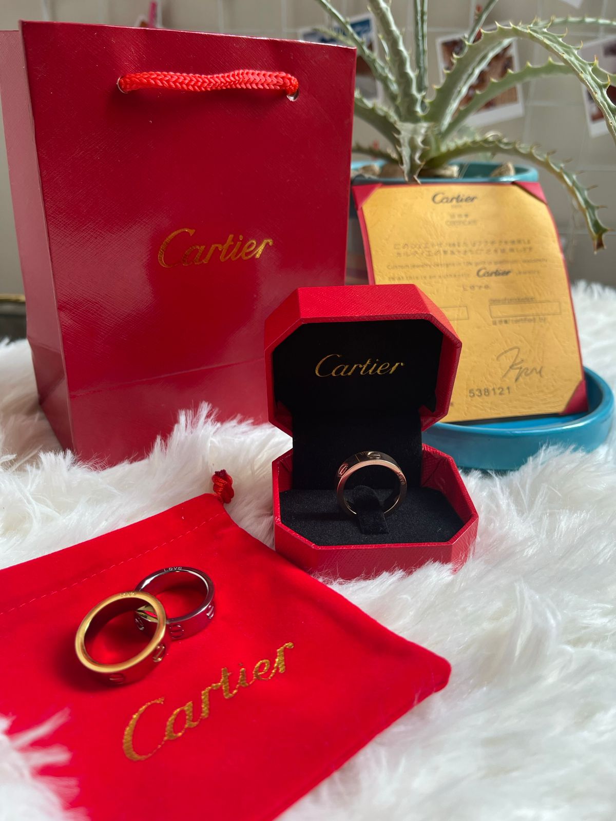 Best Price Cartier Love Ring with Complete Packaging