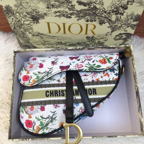Buy online Christian Dior Saddle Bag With Multi-color Pattern (black White)  In Pakistan, Rs 6500, Best Price
