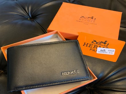 Best Price Hermes Pure Leather Black Wallet For Men