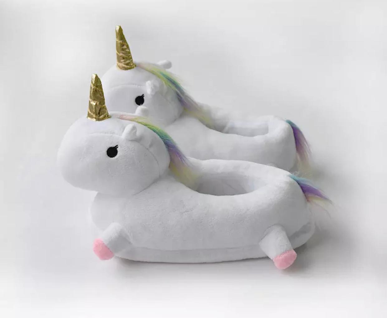 Best Price Unicorn Plush Winter Slides