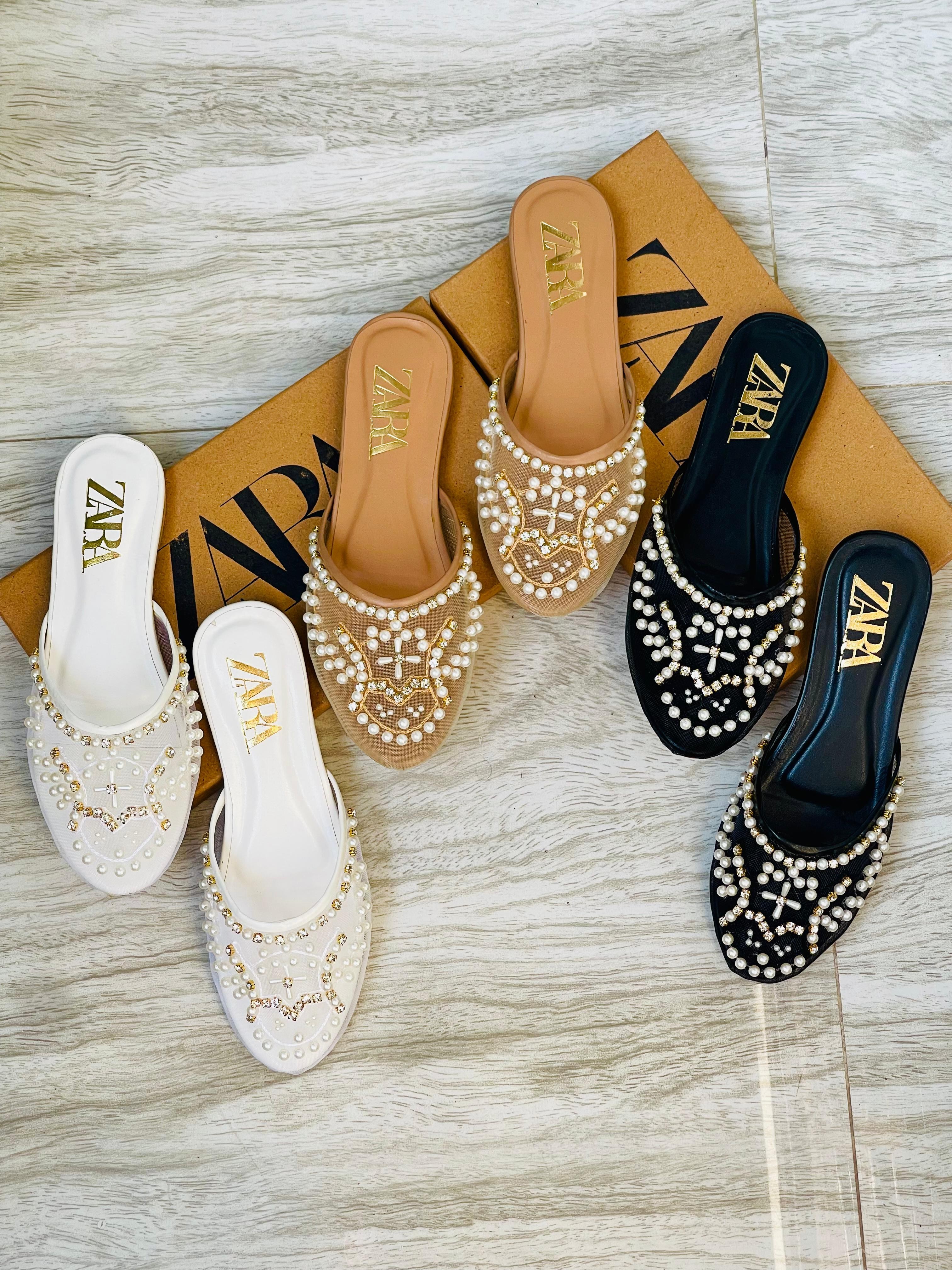 Best Price ZARA EMBROIDERED PUMPS